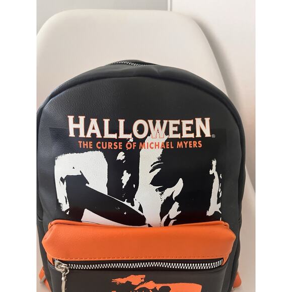 Halloween The Curse of Michael Myers Mini Backpack Horror Bioworld Black Orange main image 4